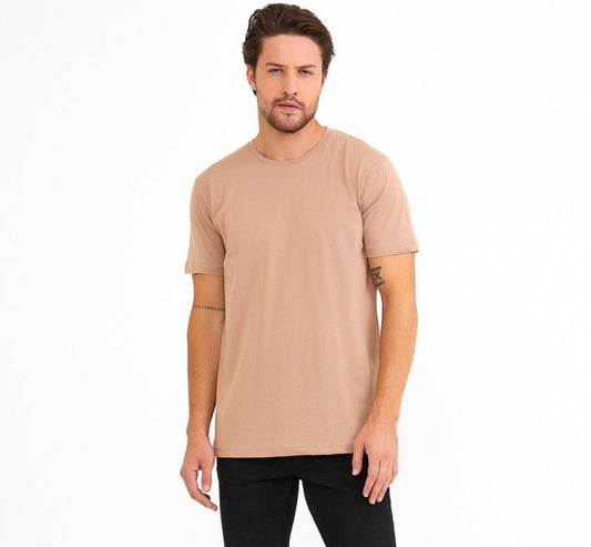 Classic Beige Crew Neck Tee